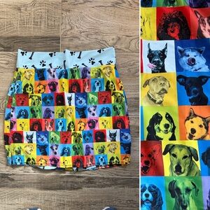 {Skort Obsession} Andy Warhol Dog Print skort | sz L